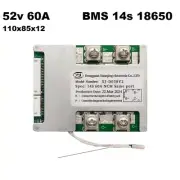 14s 60A BMS 52V 1Pcs PCB Protection Board 18650 Li-ion Lithium Battery Balance