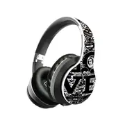 Wireless Portable Bluetooth-compatible 5.0 Game Headphone with Microphone Stereo Music-White - White