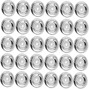 Totority Drum Set Replacement Parts 50 Stainless Steel Tambourine Bells Single Tambourines Cymbal Bell for Percussion