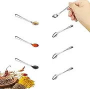 6 Pcs Mini Spoons, Tiny Stainless Steel Spoons 2.87" for Salt Jars Spice Jars, SUS 304 Food Grade Small Spoons Seasoning Spoons for Salt, Spices, Pepper, Sugar, Honey