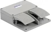 KLVN YDT1-16 Aluminum Shell Gray Double Pedal Switch 380V 6A Double core with Silver Contact Machine Tool Accessories Switch