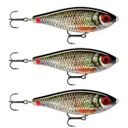 3x Rapala 14cm X Rap Haku Slow Sinking Glidebait Fishing Lures - Live Roach