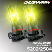 For Subaru XV Crosstrek 2013-2014 2PC Golden Yellow 5202 LED Fog Light Bulbs 80W (for: Subaru)