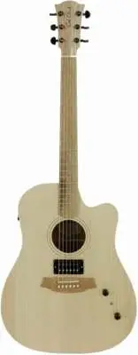 Cole Clark CCFL1EC-BB-HUM Bunya Face Dreadnought Acoustic Guitar