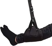 Beisnzy Foot Rest, Portable Travel Footrest Flight Carry-On Foot Rest Adjustable Height Foot Rest Travel Accessories Footrests Hammock, Black.