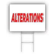 Alteration Advertising Modification improve Dress Alteration Coroplast Yard Sign