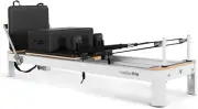 Lifespan Fitness Contour Pro Aluminum Pilates Reformer Bed Set Colour Name:Black