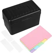 SHOWERORO 1 Set Index Card Display Stand Sticky Memo Pad Page Tabs Sticky Tabs for Books Notebook Tabs Book Sticky Tabs for Notebooks Black