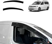 OAD4X4 Weathershields Compatible with Volkswagen Caddy 2021-Onwards, Weather Shields Window Visors Wind Deflectors Sun Rain Guard 2PCS Set