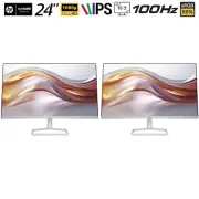 Hewlett Packard 524sf Series 5 24" FHD 100Hz 1500:1 5ms IPS Dual Monitor Bundle