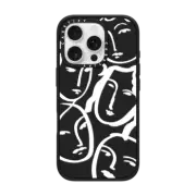 iPhone 16 Pro Impact Case MagSafe Compatible Liney Ladies White