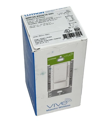 Lutron MRF2S-8SD010-WH 0-10V VIVE Maestro Wireless Motion Sensor - White - NEW