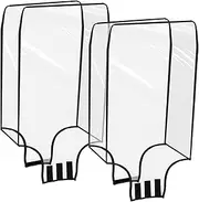 HORIALENCE 2pcs Clear PVC Luggage Covers for Suitcases Travel Protector Thickened Transparent Sleeve for Dust and Scratch