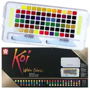 Sakura KOI Pocket Field Sketch Box Watercolour Paints Set - 72 Pans