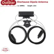 YA-30 Shortwave Dipole Antenna 1.6-30MHz 25-Meter 150W SSB with 30m Feeder #sz