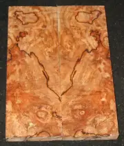 Spalted Maple Burl Knife Scales Grips Handle Matched Set