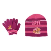 New Textiel Trade Girl's One Size Fits Most Paw Patrol Skye Hat and Gloves