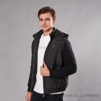 在飛比找momo購物網優惠-【ROBERTA 諾貝達】簡約休閒 鋪棉夾克外套(黑色)