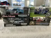 Set a four action racing collectible cars Johnson, Harvick, Kenneth, Hamlin #8