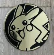 POKEMON GOLD JUMBO PIKACHU TRADING GAME COLLECTOR COIN BRAND NEW BRILLIANT STARS