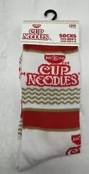 Nissin Cup Noodles Socks Funny Humor Crew Mens Size 6-12 Odd Sox Fun Food