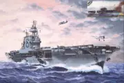 Model Ship Mounted Model Kit Assembly Academy Uss Enterprise CV-6