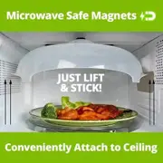 Food Microwave Splatter Cover 11 12 Clear Microwave Plate Lid with Steam Vents BPA Free