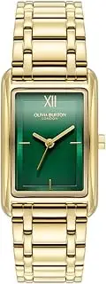 [Olivia Burton] Grove IP Thin Gold Steel Forest Green Dial Women's Watch