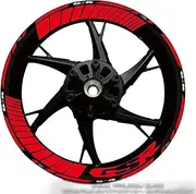 for Suzuki GSR 750 600 400 Strips Front Rear Stickers Moto Decal Sticker Motorcycle Decals Reflective Waterproof Wheel Decals (Color : GSR25)