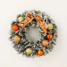 Pine Cones Artificial Garland Red Berries Rattan Pendant Front Door Decor