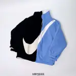 【HOMIEEE】NIKE NSW SWOOSH JACKET 夾克 絨毛外套 羔羊毛 黑色 藍色 雙面穿 DC5138