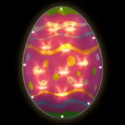 Northlight 14" Battery Operated LED Lighted Easter Egg Window Silhouette