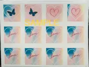 Trim to size Edible Cake Decoration TS 2 inch hearts 24 designs Trending