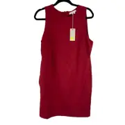 boden Red Jersey Mini Shift dress NWT size 8