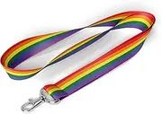TAMAWire LGBTQIA Pride Flag Lanyard, Gay Lesbian Bisexual Badge Safety Breakaway for Event, Thing Accessories Stuff (LGBT), Multi
