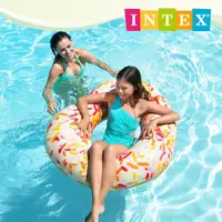 在飛比找PChome24h購物優惠-【INTEX】心型糖果DONUT HRART TUBE游泳圈