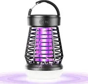 Minimoon Portable Bug Zapper 3-in-1 Outdoor Rechargeable Wireless Mosquito Killer - 2000mAh Compact Bug Zapper with Light, Small Fly Insects Lamp Trap for Outdoor Adventures, Garden, Yard, Campsite