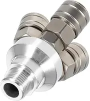 3 Air Manifold Splitter Way Pneumatic Fitting Quick Connect Coupler for Air Compressor Hose Durable Multi Pipe Connector