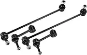 Front Rear Sway Bar Link Stabilizer Bar Fit for Audi - 4 Pcs Black