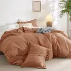 Washed Duvet Cover King Size - Sunburn Minimalist Duvet Cover