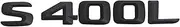 SCPCKZETZN Matte Black Car Trunk Rear Emblems Badge Letters Alphabet Sticker S400L for S Class 220SE W111 W116 W126 W140 W220