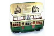 Boyle Melbourne W Class Tram 85cm CD Holder Storage Organiser Metal Tin Ornament