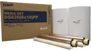 DNP DS820A 8x10" Media Kit (DS820-8x10PP), 2 rolls of paper & ribbon per box