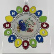 Disney Limited Edition FINDING DORY NEMO Happy Holidays Metal Christmas Ornament