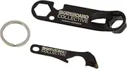 Universal Skate Tool, Skateboard Tune Up Kit, Includes: Keychain, Kingpin Wrench, Hardware Wrench, Bottle Opener, Axle Nut Wrench, Can Tool, Griptape Blade, Phillips Screwdriver
