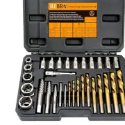 Heritage Screw Extractor Kit: Robust HSS & Cr-Mo Set for Stripped Bolts and Nuts