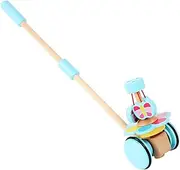 HOMOBABE 1Pc Adjustable Cartoon Trolley for Cart with Educational Push for Early Learning and Motor Skills Development
