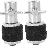 FRCOLOR 2pcs Durable Metal Hi Hat Clutch for Hi Hat Cymbal Stand Lightweight Replacement Parts for Jazz Drum Percussion Instrument Accessories Black