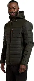 [Mountain Warehouse] Turbine Mens Softshell Jacket- Padded Winter Coat, Lightweight, Breathable Casual Jacket, Elastic Hem & Cuffs Mens Coat -Ideal for Travelling, Camping