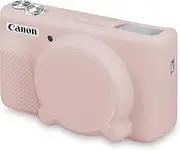 Protective Case for Canon PowerShot SX740 SX730, Silicone Digital Camera Case, SX740 Soft Case Cover Rubber Camera Sleeve with Removable Lens Cover (Jelly Pink)